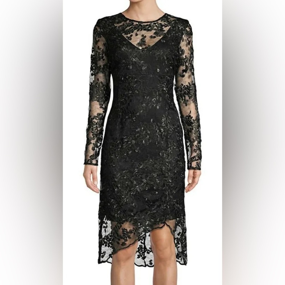 Elegant Black Lace Dress